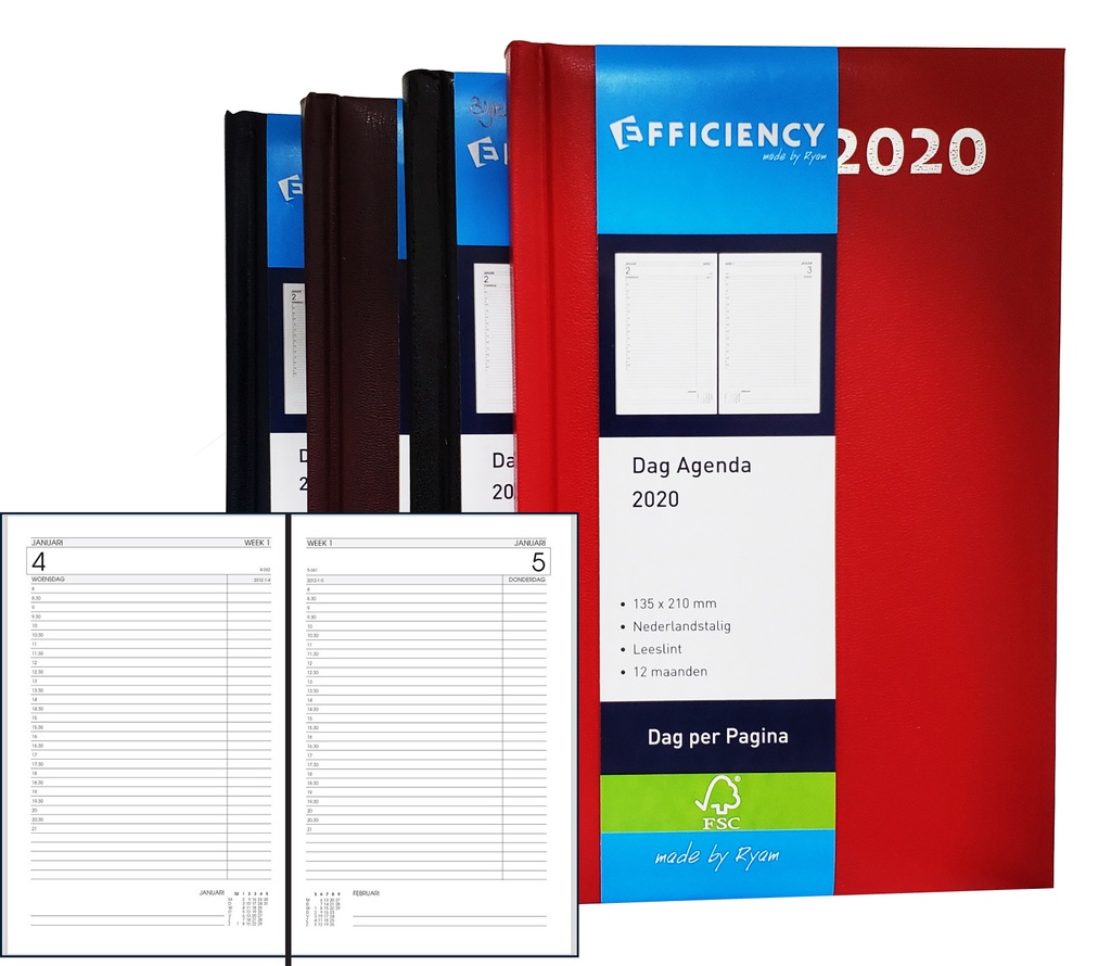 Ryam Efficiency Agenda 8390 Short  - Red 