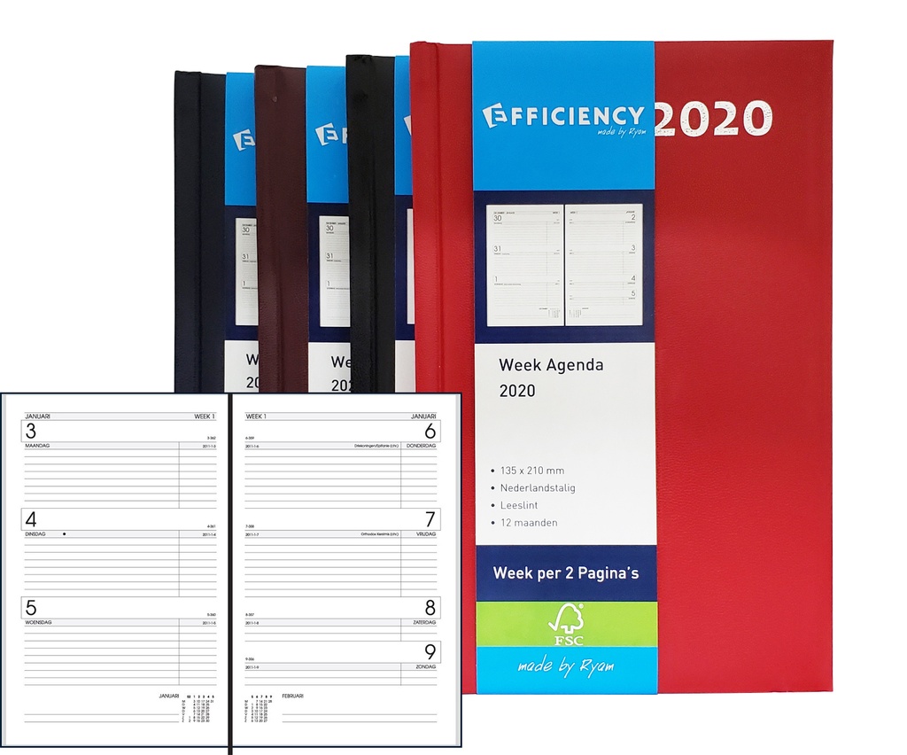 Ryam Efficiency Agenda 8348 Short  - Red