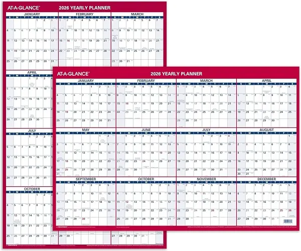 Yearly Planner Paper - 24"x36"