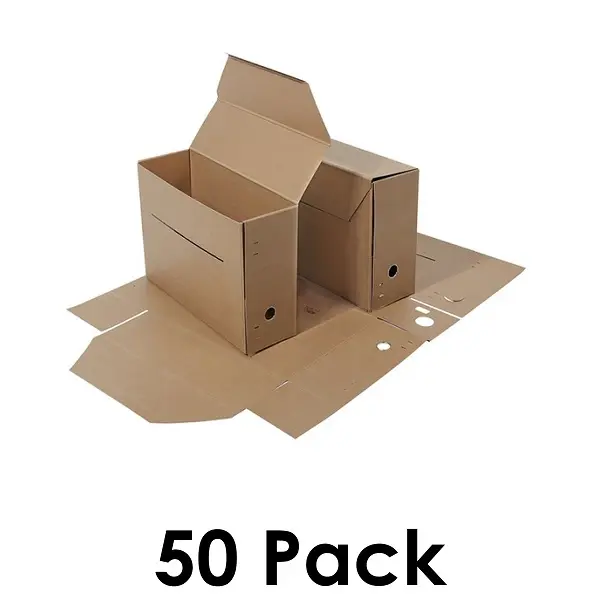 Filing Box Folio With Clips and Labels (Archiefdoos) (Pack of 50)