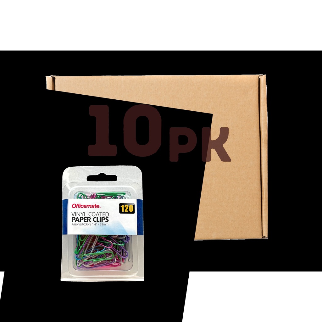 Vinyl Coated Paper Clips - #2 (Pack of 10)