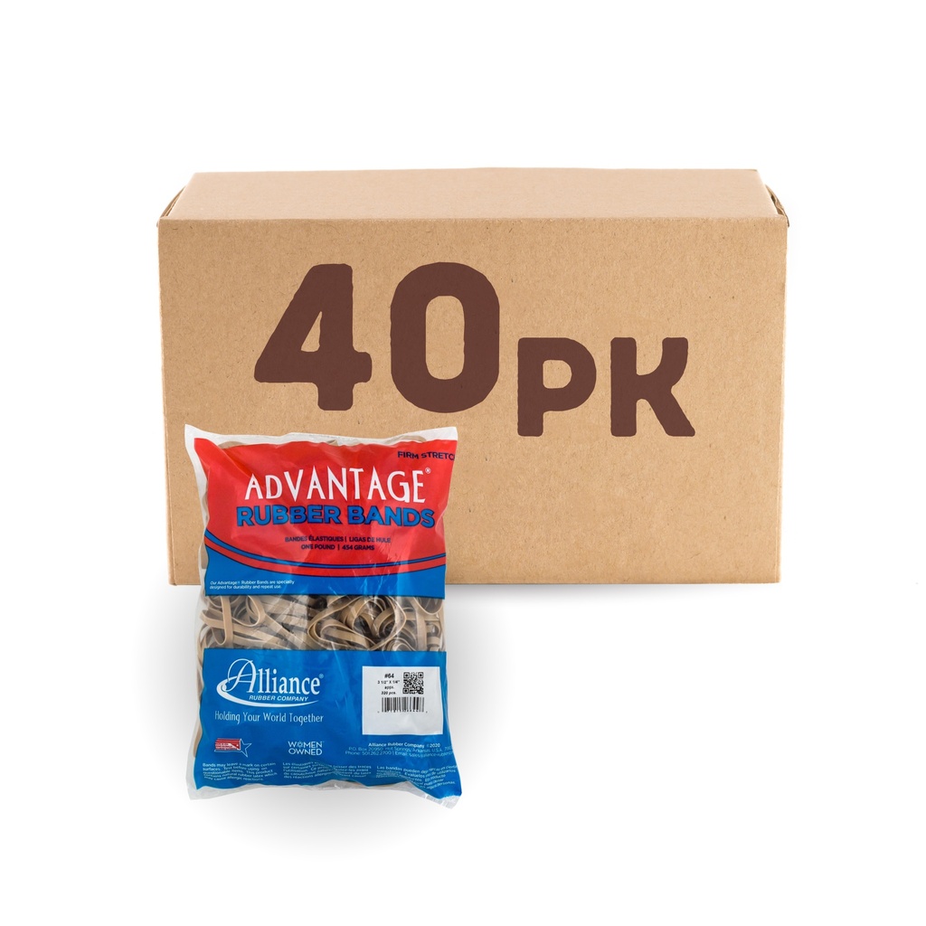 Rubber Band Bag - Size 64 (Pack of 40)