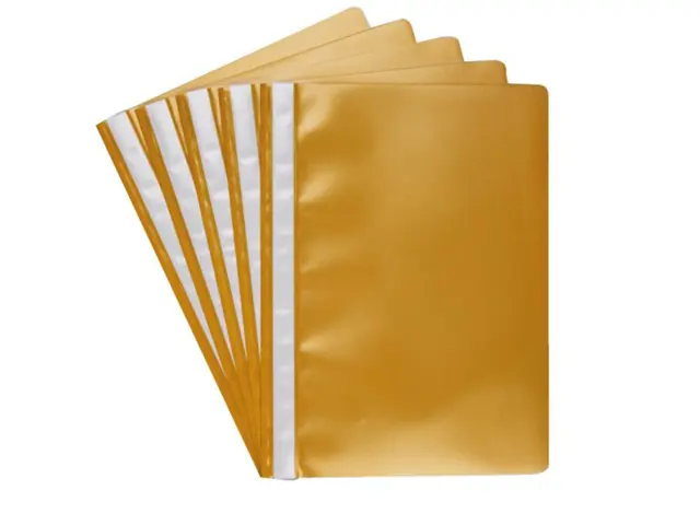 Standard Plastic File A4 - Yellow (Pack of 10)