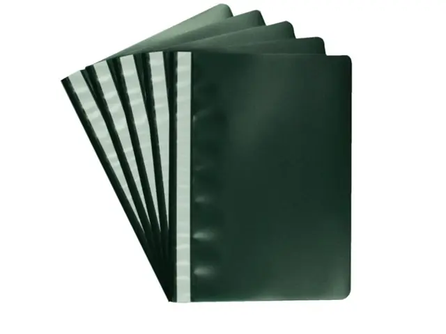 Standard Plastic File A4 - Green (Pack of 10)