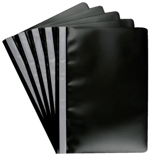 Standard Plastic File A4 - Black (Pack of 10)