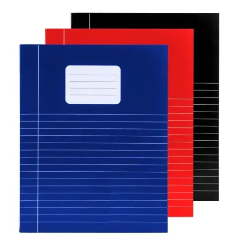 Ruled A5 School Notebooks - Assorted Basic Colors (Pack of 10)