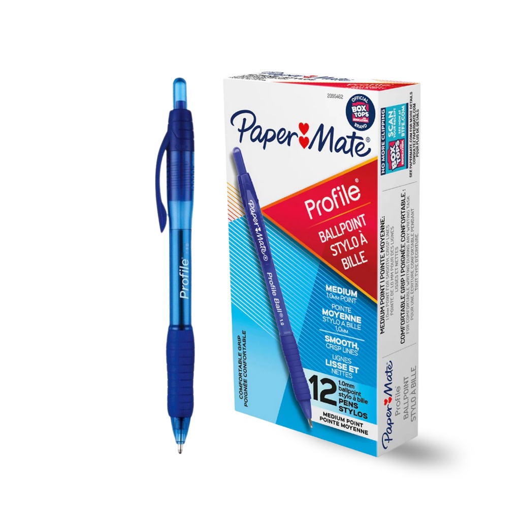 Ballpoint Pen Papermate Profile - Blue (Pack of 12)