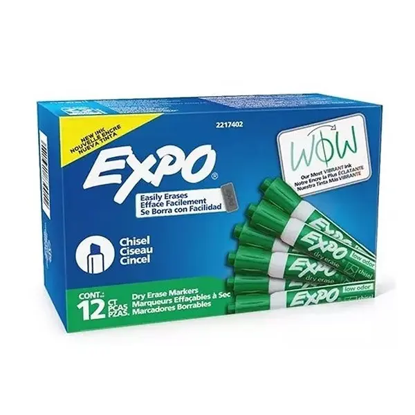 Expo Dry Erase Marker - Chisel Green (Pack of 12)