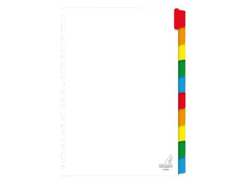 A4 White Carton Index Divider - 10 Tabs (Pack of 20)