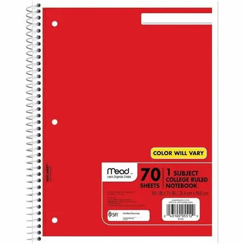 College Ruled Notebook - 1 Subject (Kraft Cover)