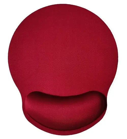 Mousepad With Wrist Support Red