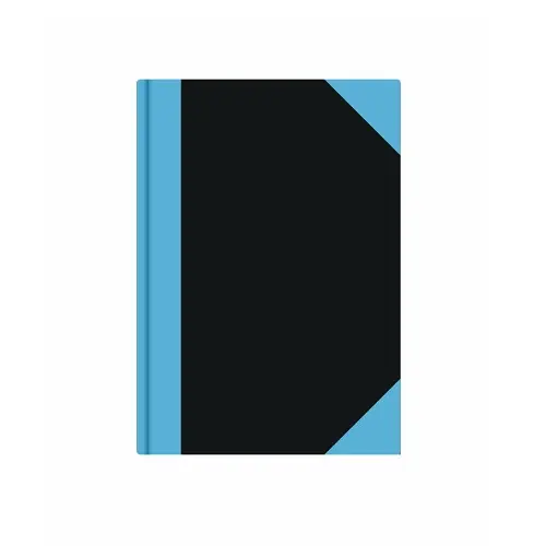 Stylex A4 Hard Cover Notebook - Black/Blue