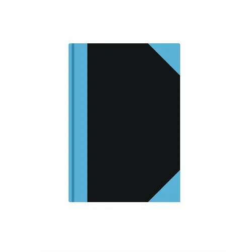 Stylex A5 Hard Cover Notebook - Black/Blue
