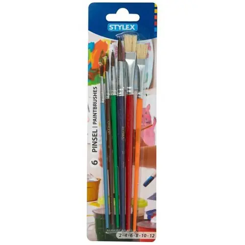 Stylex School Paintbrush Set - 6 Pcs.