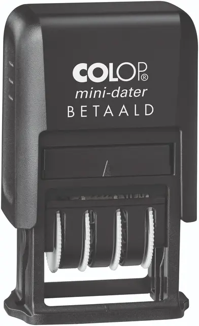 Mini Dater S160L "BETAALD" - Dutch Text Black
