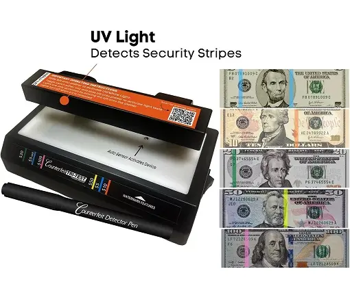 Dri Mark Tri-Test Counterfeit Bill Detector Machine