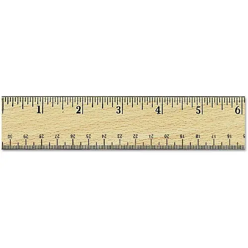 Wooden Ruler - 12 inch / 30cm