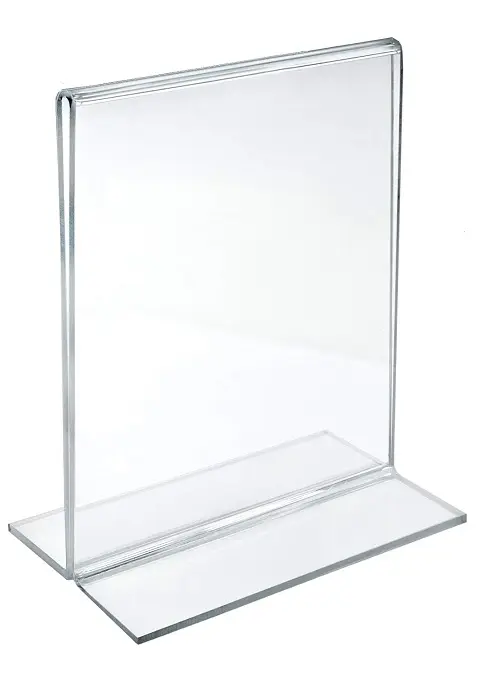 Azar Vertical T-Sign Holder 4" x 6"
