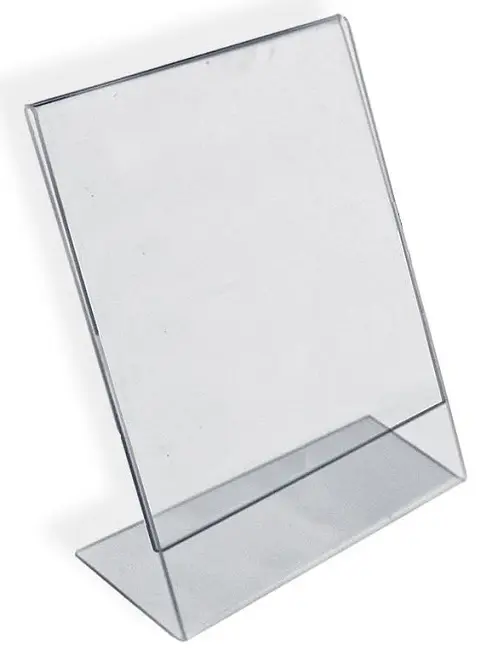 Azar Slanted Sign Holder 5" x 7"