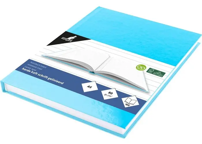 Kangaro A5 Hard Cover Notebook - Pastel Blue