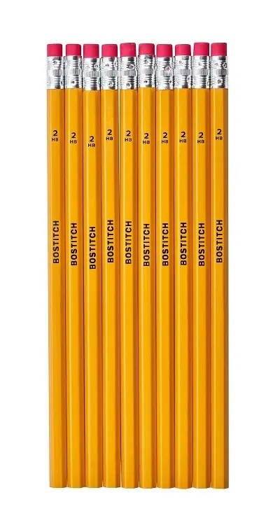 Bostitch Pencil #2 HB Rubber Tip 10/Pack