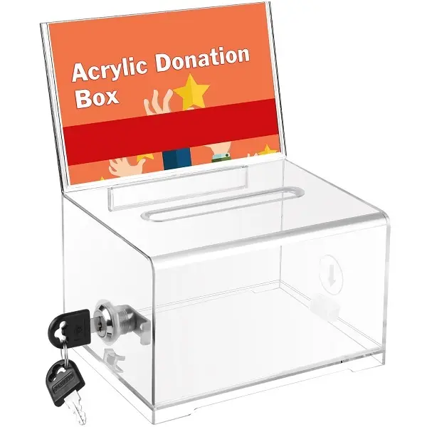 Clear Ballot Box With Lock