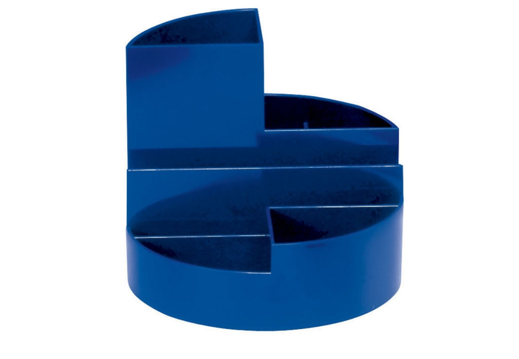 Desk Organizer Round Blue  