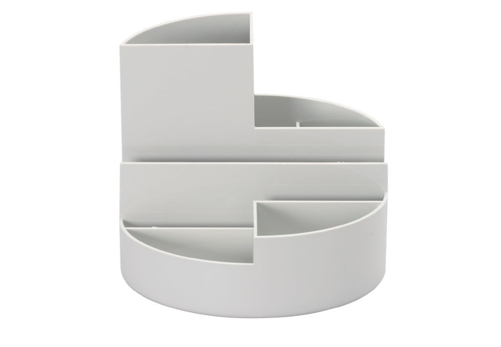 Desk Organizer Round Gray 