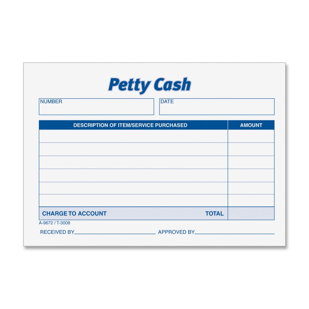 Petty Cash Slip 50 pages 