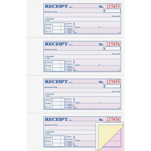 Receipt Book 3 ply Carbonless 100 sets 
