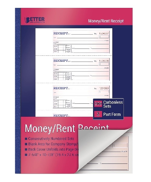 Receipt Book 2 ply Carbonless 200 sets 