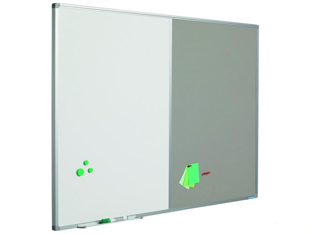 Combination Board Whiteboard - Gray 90x60cm