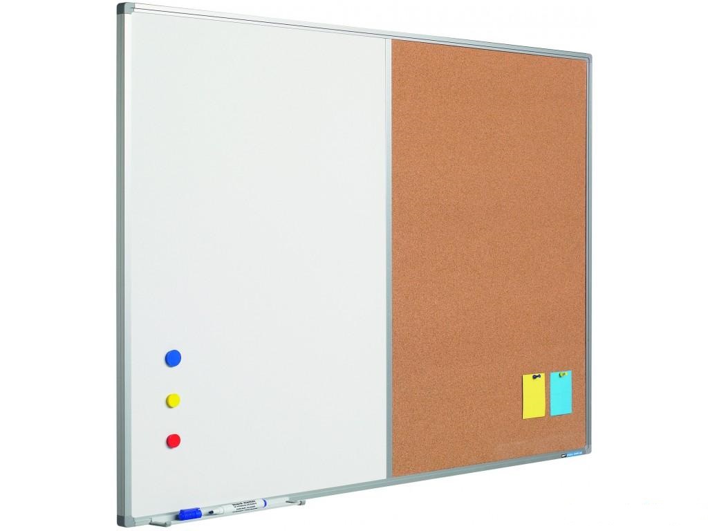 Combination Board Whiteboard - Cork 120x90cm