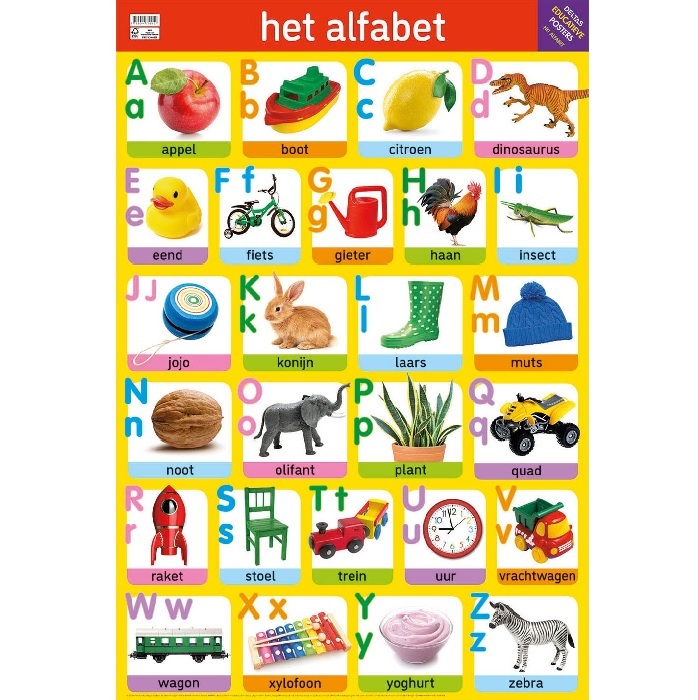 Educational Poster Het Alfabet 