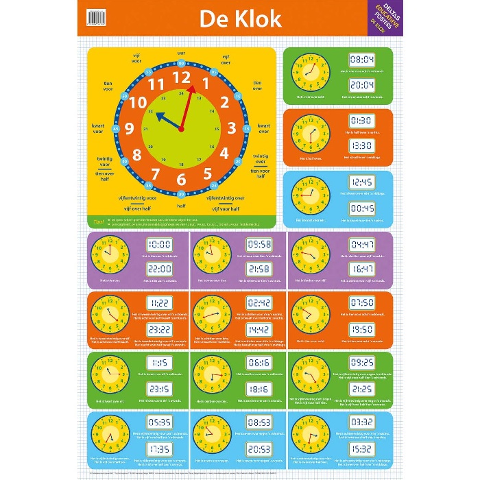Educational Poster De Klok  