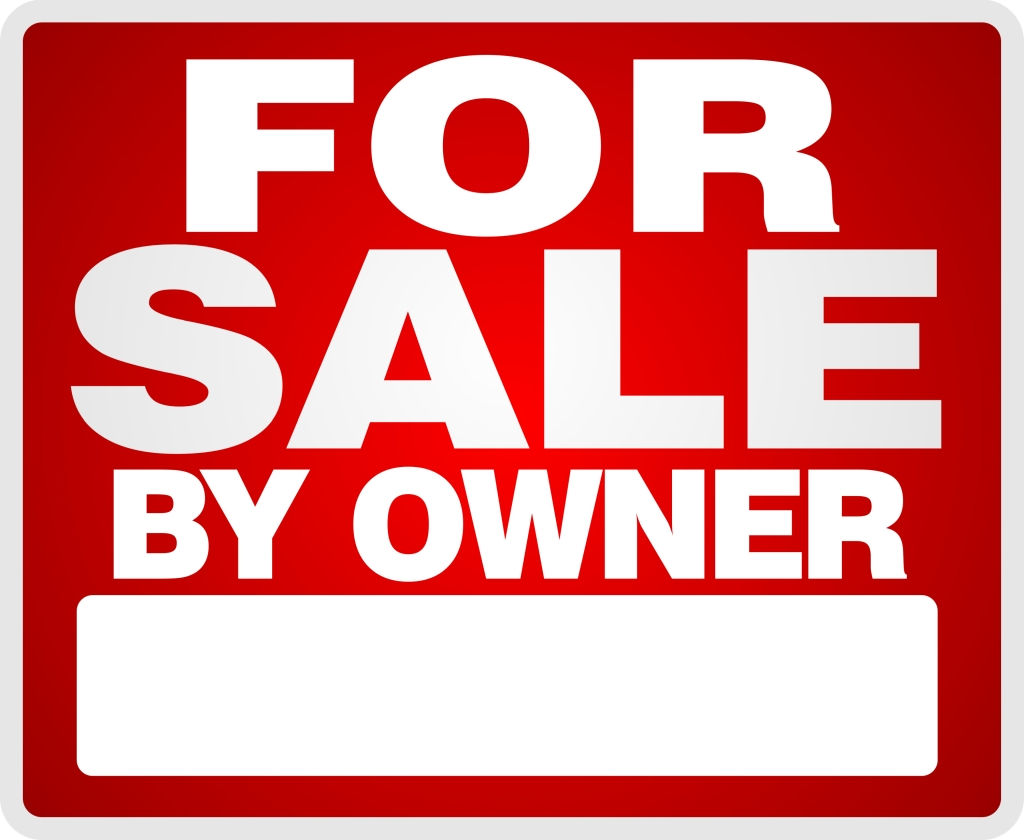For Sale by Owner Sign 12"x8"