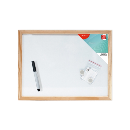 Whiteboard Wooden Frame 40x30cm