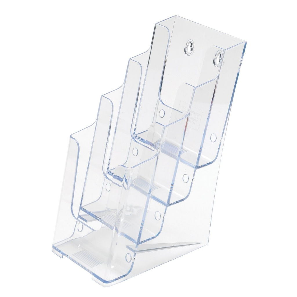 Multi-Compartment Tiered Literature Holder - Leaflet Size