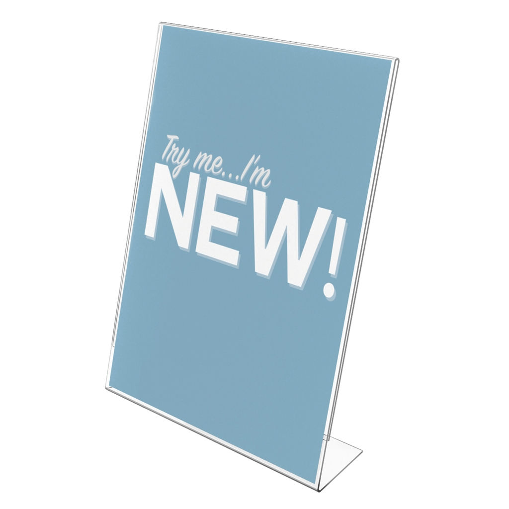 Classic Image Slanted Sign Holder 8 1/2" x 11" - Portrait