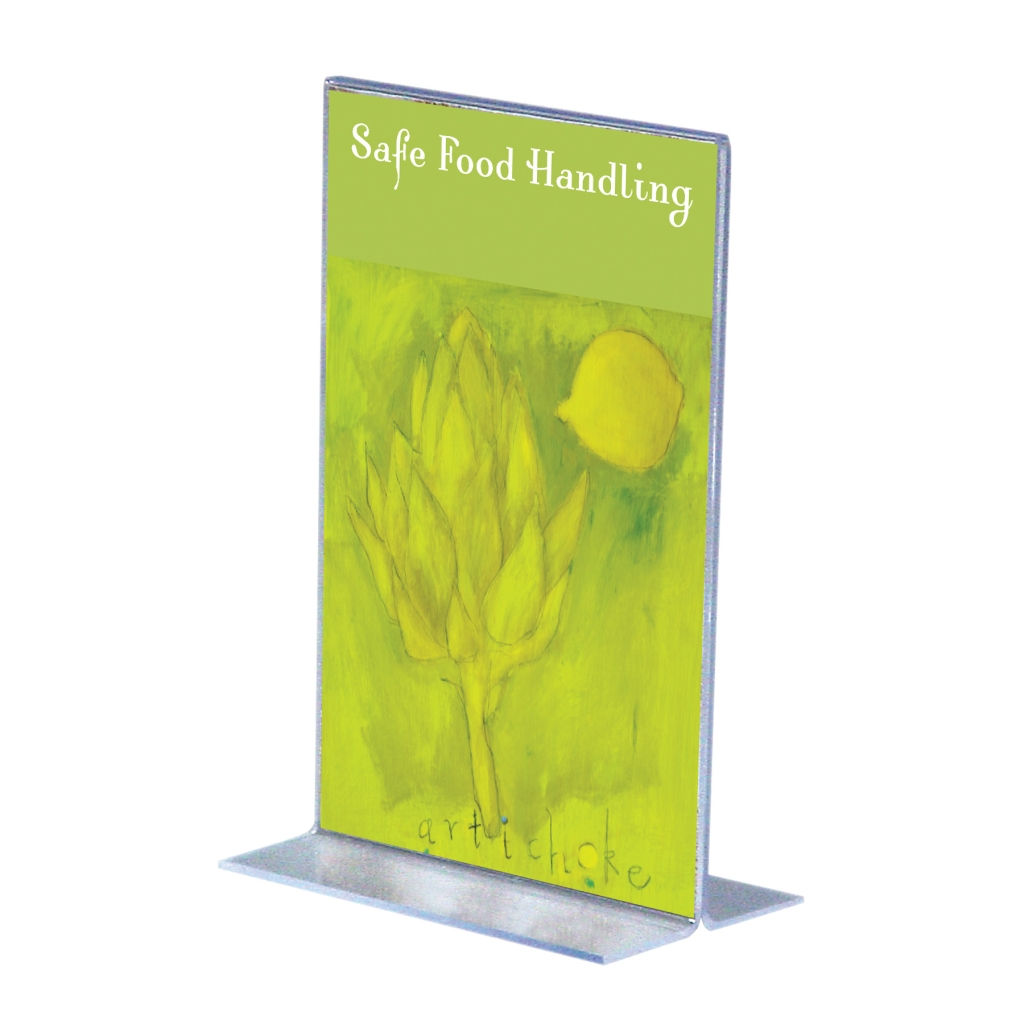 Classic Image Stand Up Sign Holder 4" x 6" - Portrait