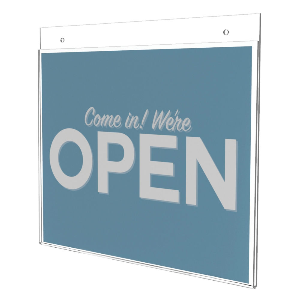 Classic Image Wall Mount Sign Holder 11" x 8 1/2" - Landscape