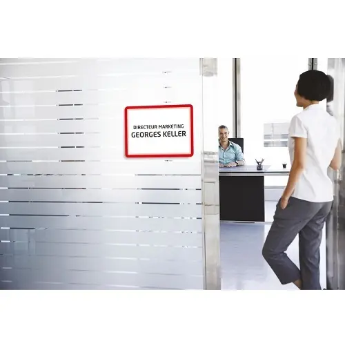 Magnetic Adhesive Sign Red   