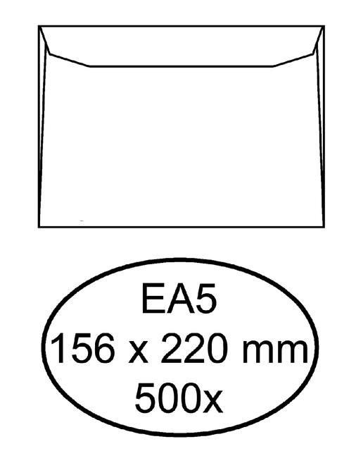 White Bank Envelope 156 x 220mm