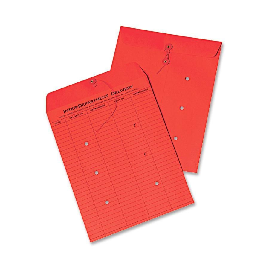 Red Inter-Department Envelope 10" x 13"