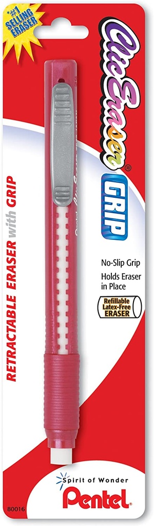 Eraser Pentel Retractable Assorted