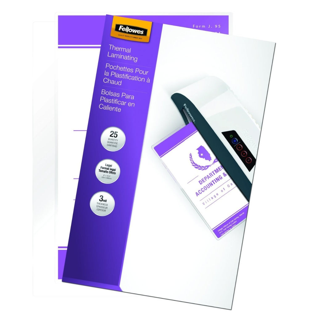Laminating Pouch Fellowes  Legal Size 