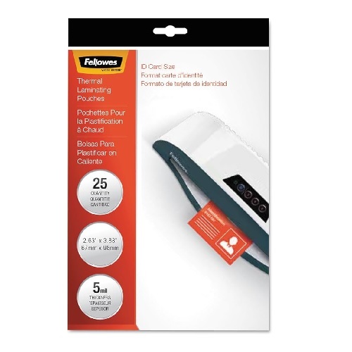 Laminating Pouch Fellowes Glossy ID-Card 67 x 98 mm