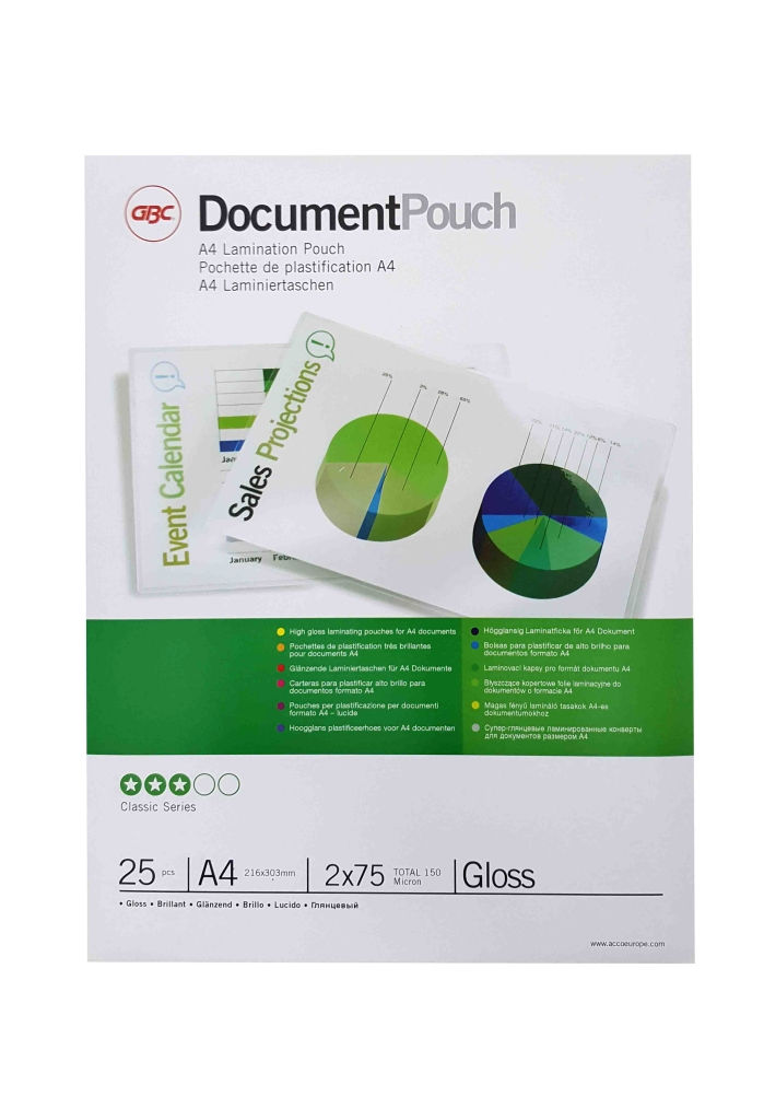 Laminating Pouch GBC Glossy A4