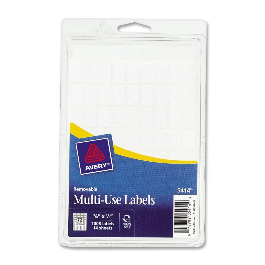 Avery 5414 Multi-Use Labels 3/8" x 5/8" - White 