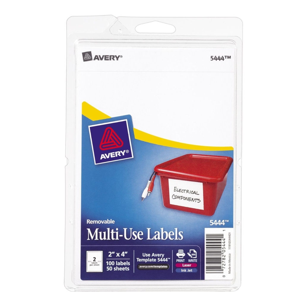 Avery 5444 Multi-Use Labels 2" x 4" - White 